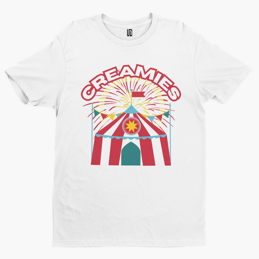 Creamies T-Shirt - Retro Trippy UK Festival Rave Music Liverpool