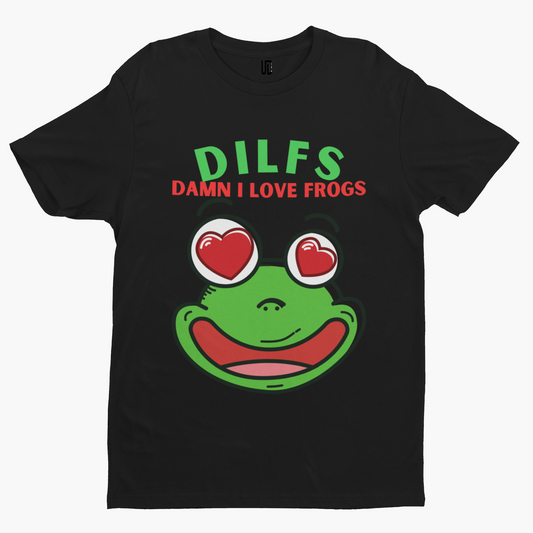 DILFS T-Shirt - Funny Retro Cartoon Comedy Grandad Fathers Day Adult Humour