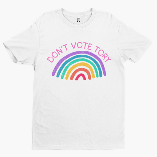 Don't Vote Tory Rainbow T-Shirt - Labour UK Politics Funny Election Scouse Liverpool