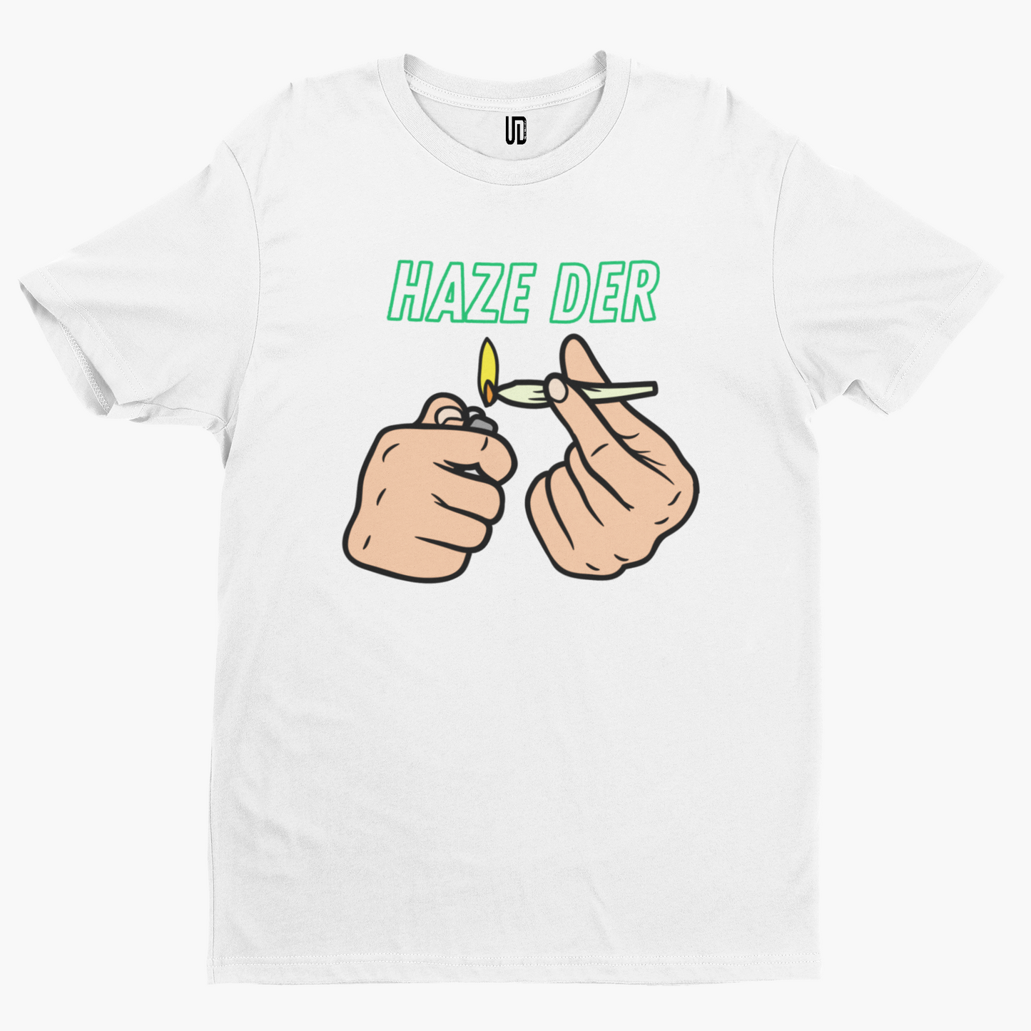 Haze Der T-Shirt - Unique Designs UK Scouse Meme Collection Liverpool Weed