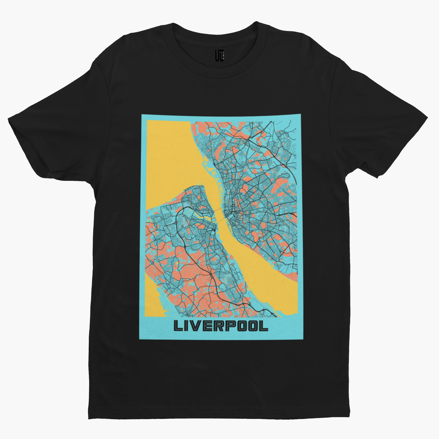 Liverpool Map T-Shirt - Unique Designs UK Scouse Meme Collection Liverpool