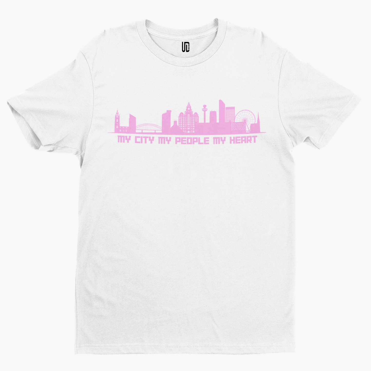 My City My People Pink T-Shirt - Unique Designs UK Scouse Meme Collection Liverpool