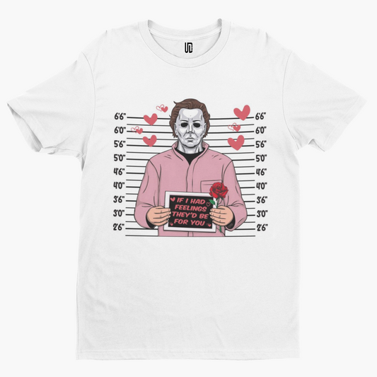 Mike Myers Mugshot T-Shirt -Funny Valentines Day Cool Love Retro Film Gift