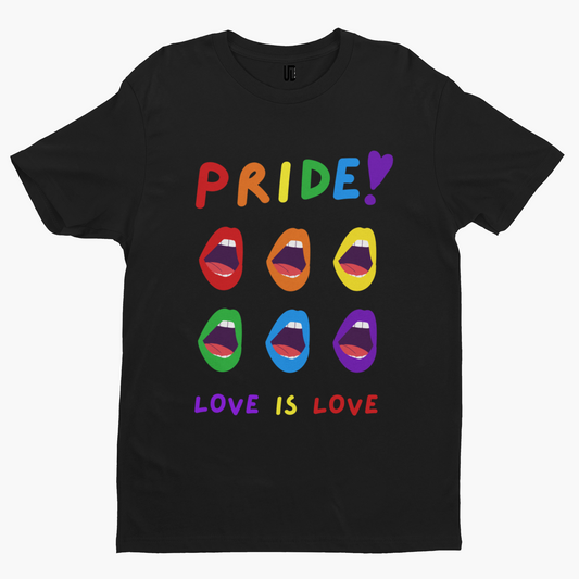 Pride Mouths T-Shirt - Gay LGBTQ Pride Rainbow Festival Positivity