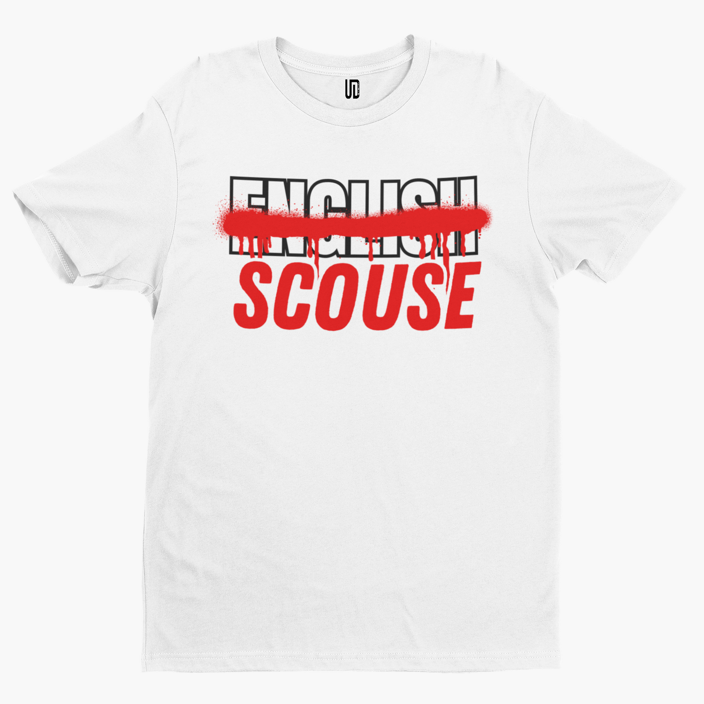 Scouse Not English T-Shirt - Unique Designs UK Scouse Meme Collection Liverpool
