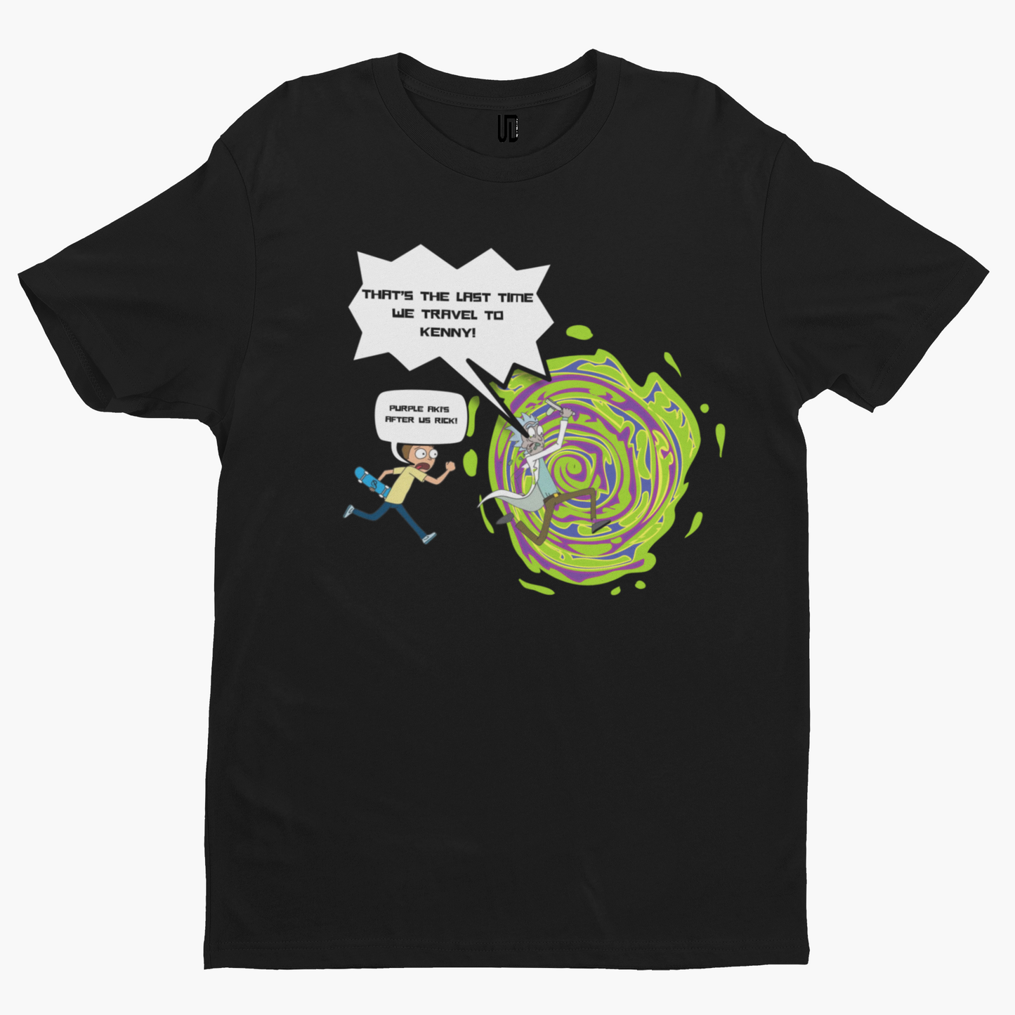 Scouse Rick and Morty T-Shirt - Unique Designs UK Scouse Meme Collection Liverpool Film TV