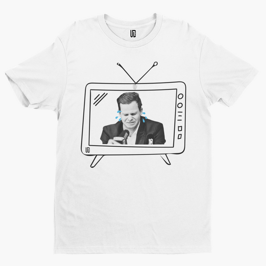 Steve Smith TV T Shirt - England Cricket Ashes Bazball Sport Funny Cool Aussie Cryer