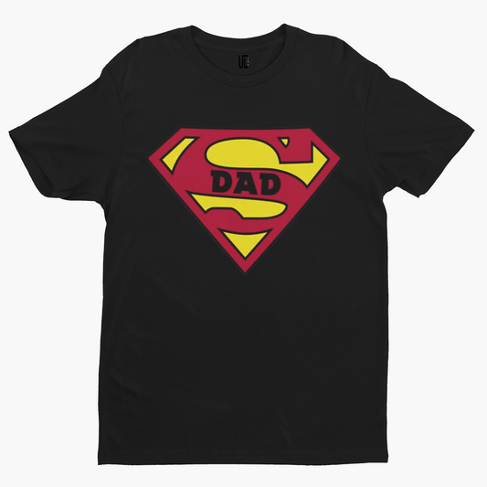 Super Dad T-Shirt - Dad Cartoon Comedy Film TV Fathers Day Funny Cool Hero