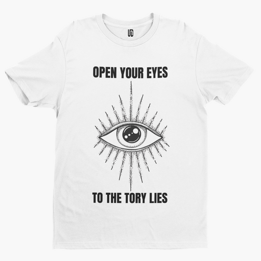 Tory Lies T-Shirt - Labour Boris UK Politics Funny Funny Cartoon Election Scouse Festival