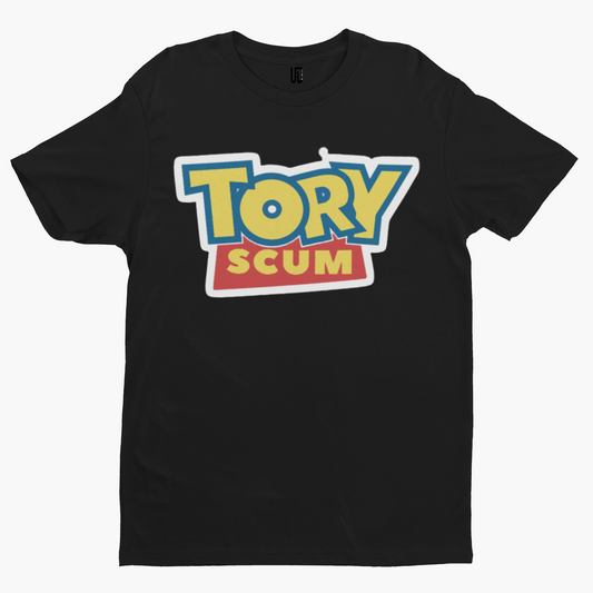 Tory Scum T-Shirt - Labour Boris UK Politics Funny Funny Cartoon Election Scouse Festival