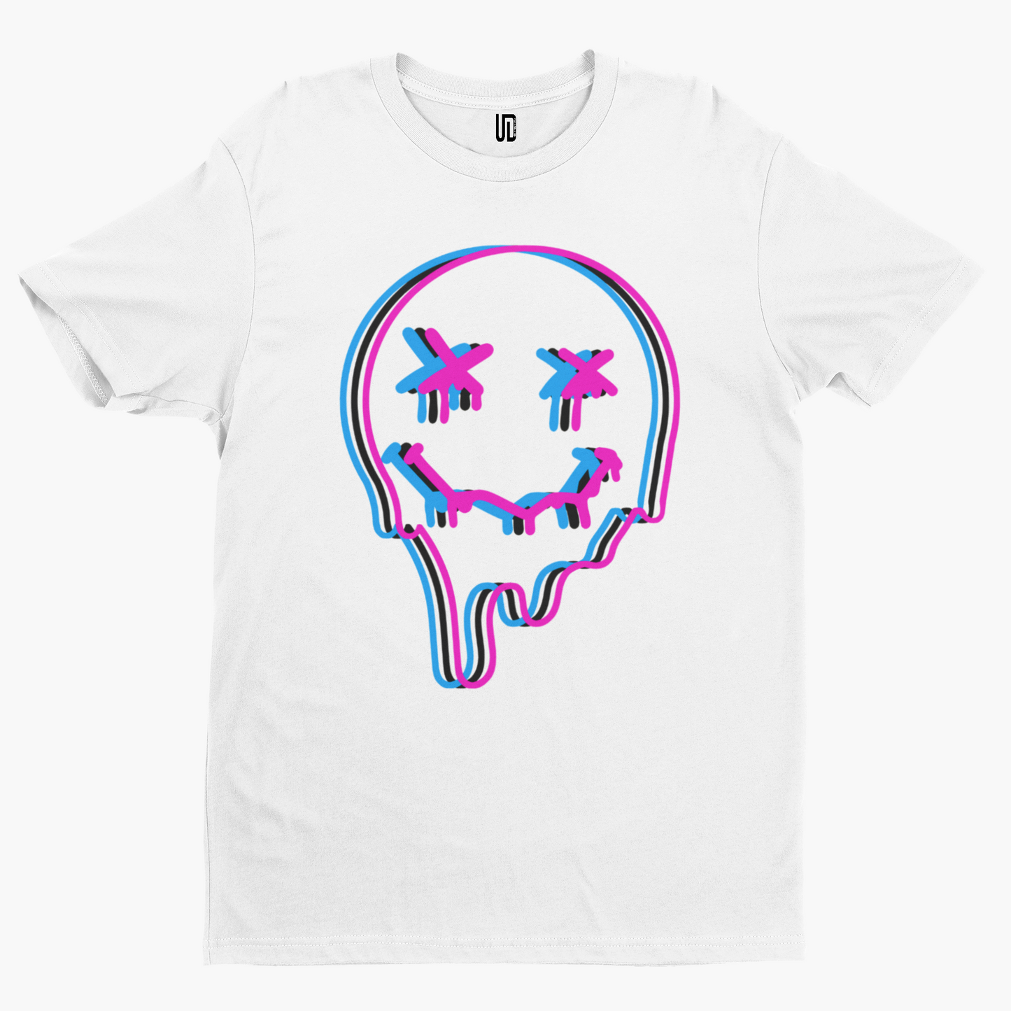 Trippy Smile T-Shirt - Unique Designs UK Festival Techno Music