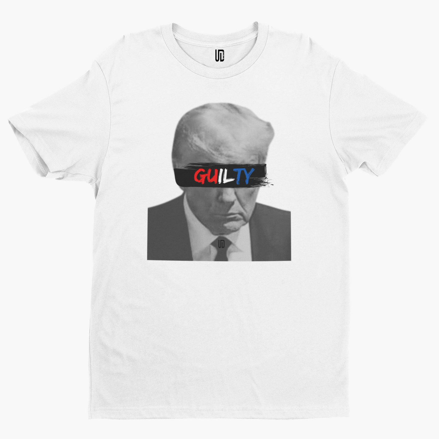 Trump Guilty Mugshot T-Shirt -Funny Politics USA 2024 Biden Election Donald