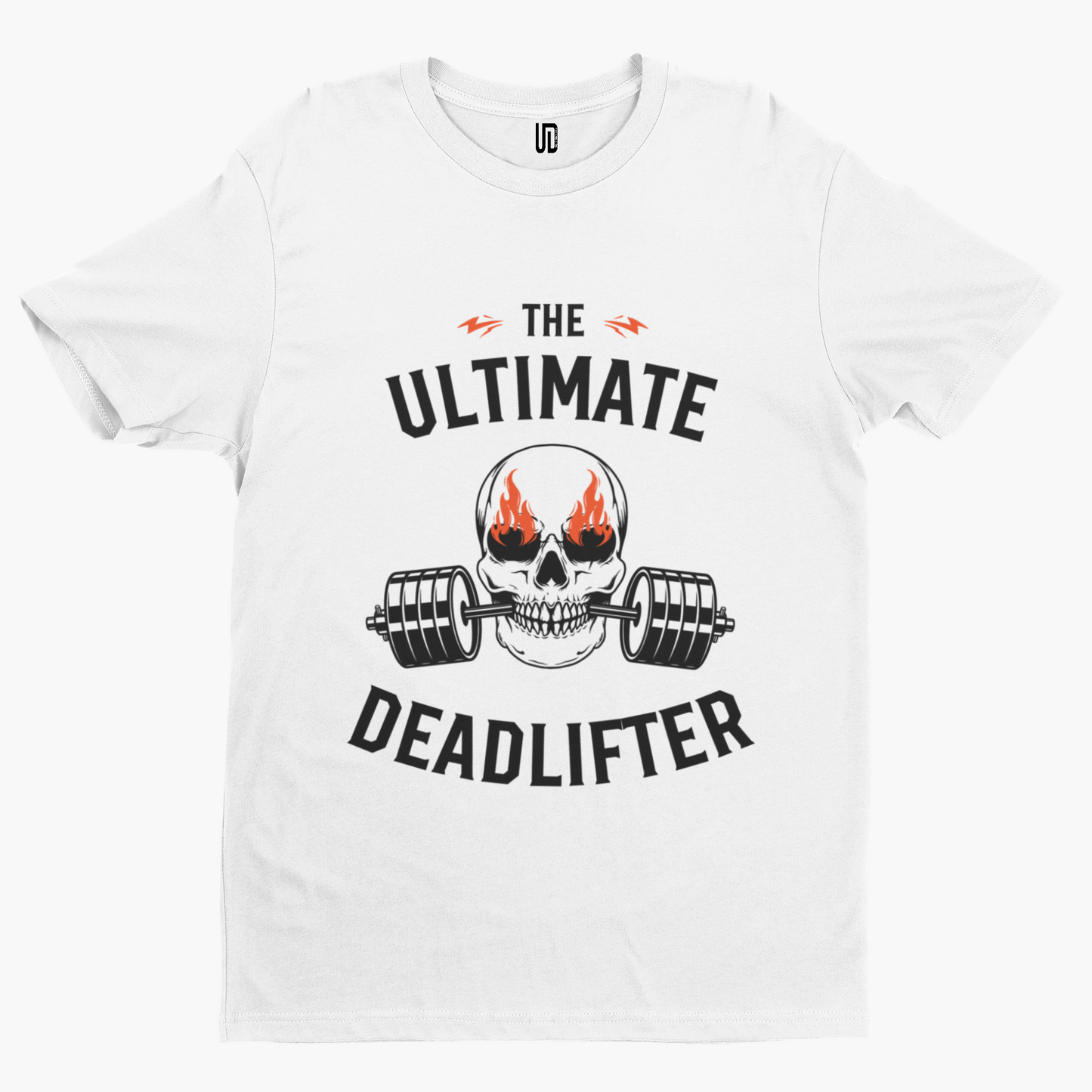 Ultimate Deadlifter T-Shirt - Gym Sport Weights Arnie Retro Men Cool Training Logo