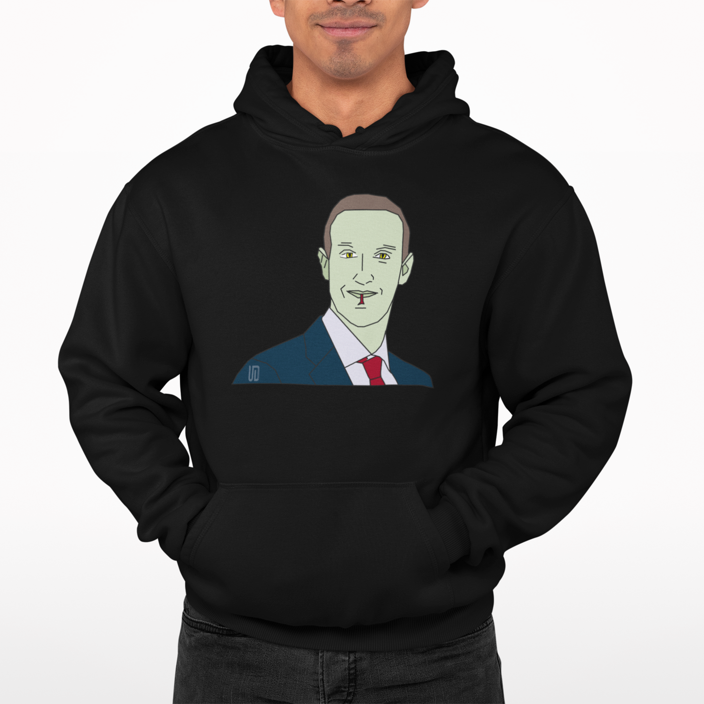 Zuckerberg Lizard Hoodie  - Unique Designs UK Scouse Meme Collection Liverpool