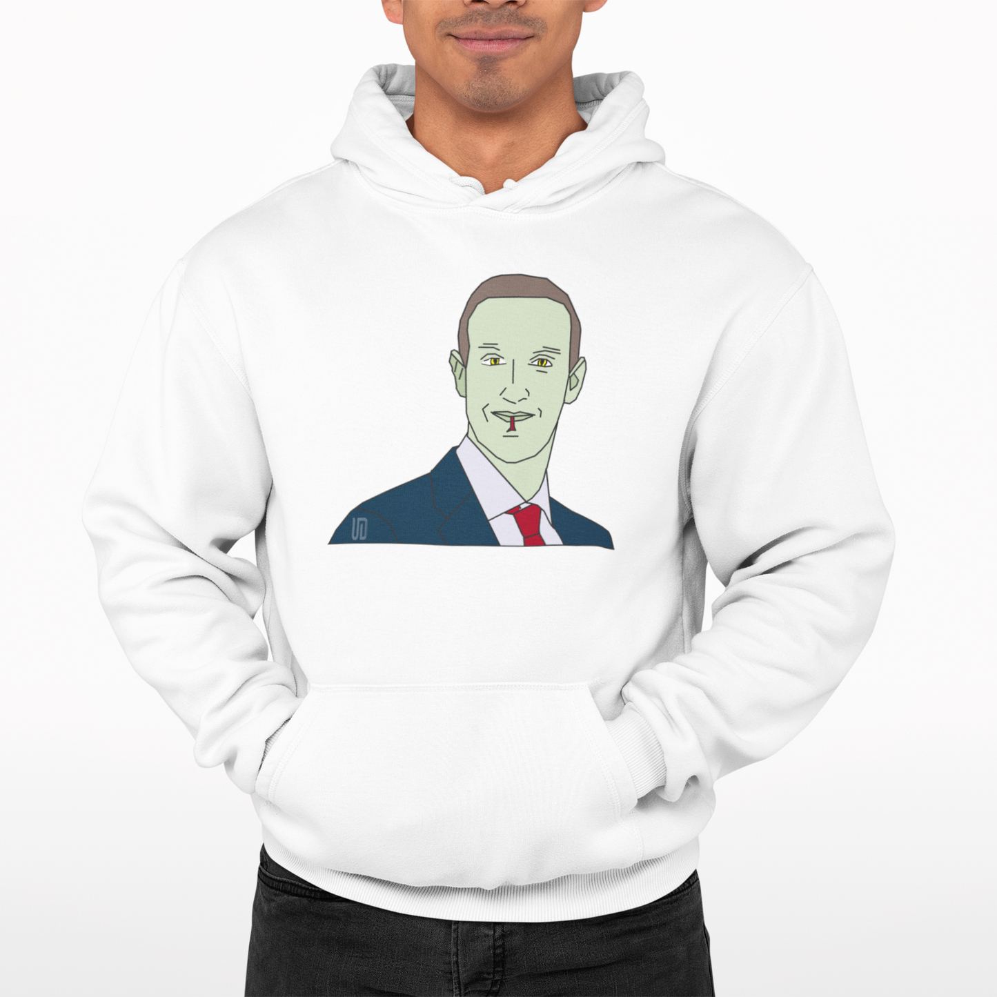 Zuckerberg Lizard Hoodie  - Unique Designs UK Scouse Meme Collection Liverpool