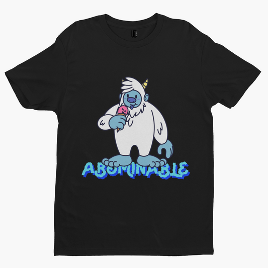 Abominable Snowman T-Shirt - Cool Gamer Funny Retro Game Movie TV Nerd Alien