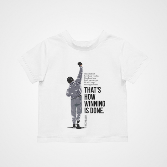 Kids Rocky Quote T-Shirt - Retro - Film - TV - Movie -80s - Cool Gift Children