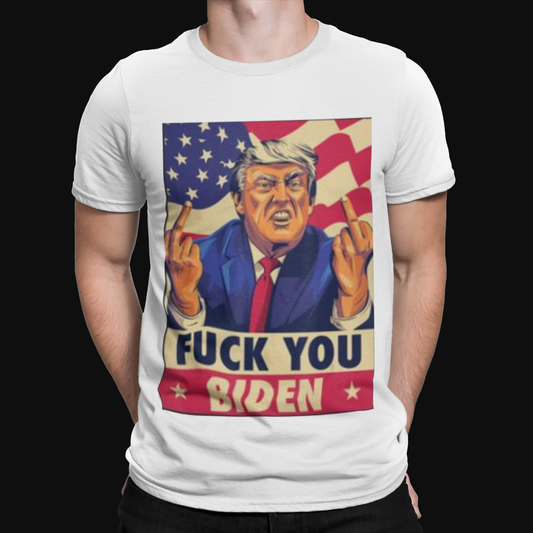 F***k Trump T-Shirt - Retro Biden Hope  Film TV Funny USA Politics US Election