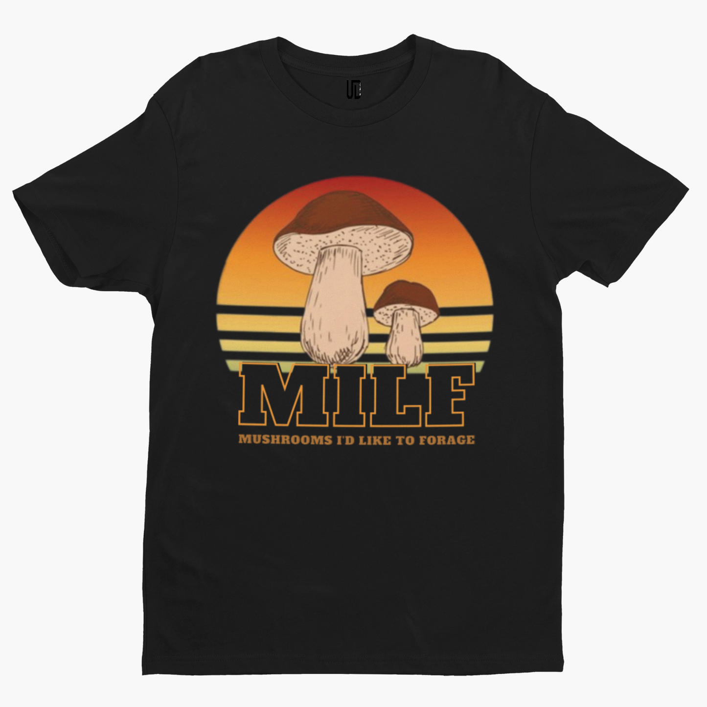 Mushroom Milf T-Shirt - Retro Trippy Festival Rave Music Drugs Funny Pills