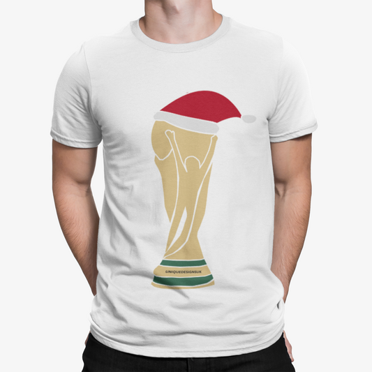 Christmas World Cup T-Shirt - Santa Pele Maradona Football Soccer Retro Xmas