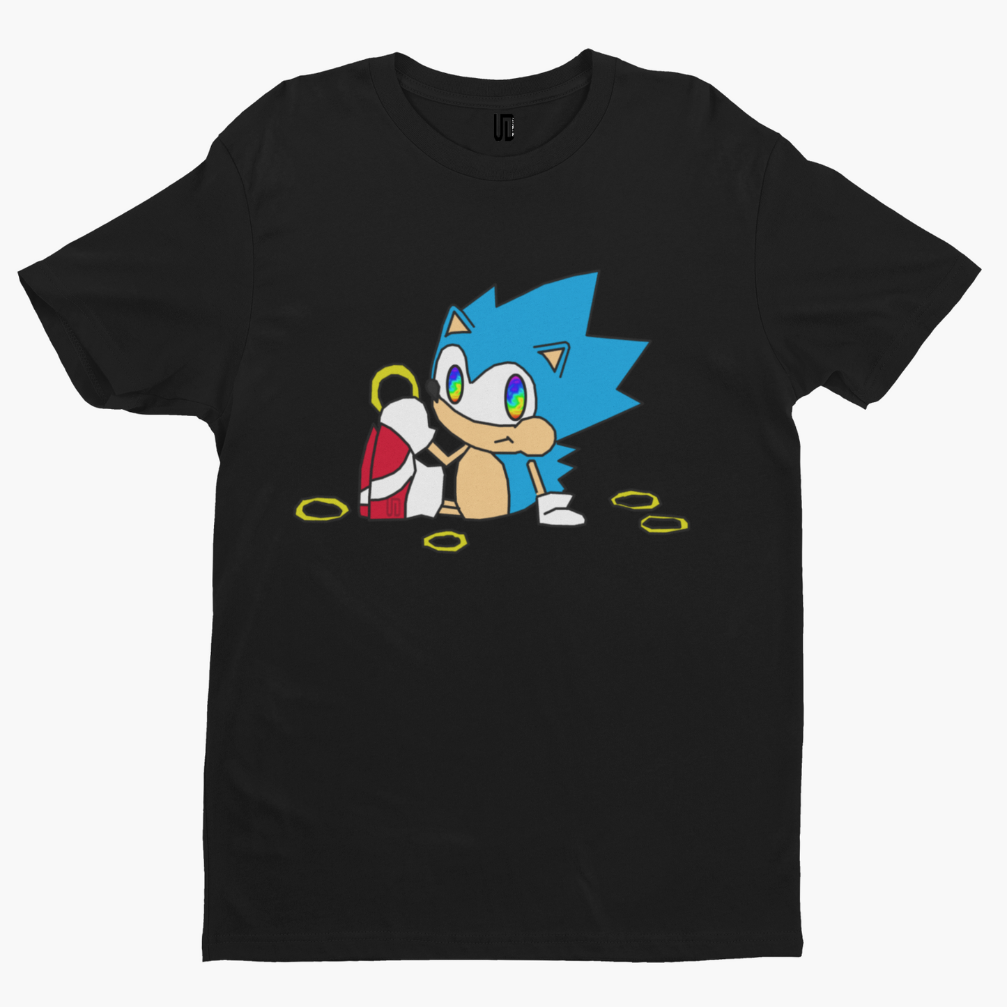 High Hedgehog T-Shirt - Cool Gamer Funny Retro Game Comic Arcade Movie TV Nerd