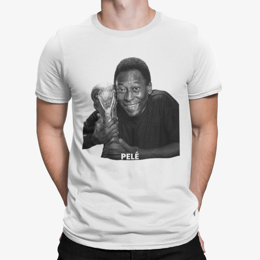Pele BW T-Shirt - Football Soccer Retro Vintage Classic Jersey World Cup RIP