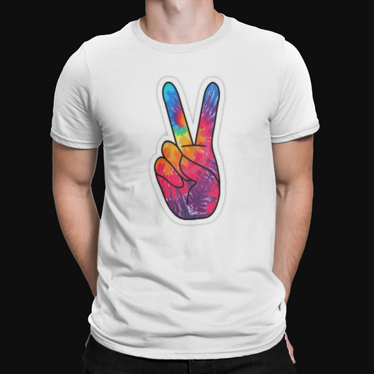 Rainbow Peace T-Shirt - Retro - Trippy - Festival - Rave - Music - Drugs Funny