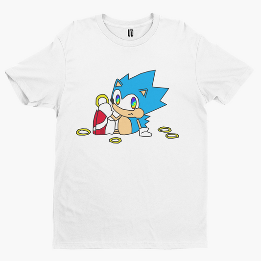 High Hedgehog T-Shirt - Cool Gamer Funny Retro Game Comic Arcade Movie TV Nerd