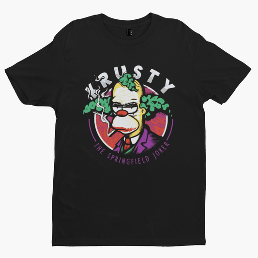 Krusty Joker T-Shirt -High Cartoon Film TV Stoner Trippy Star Alien Movie