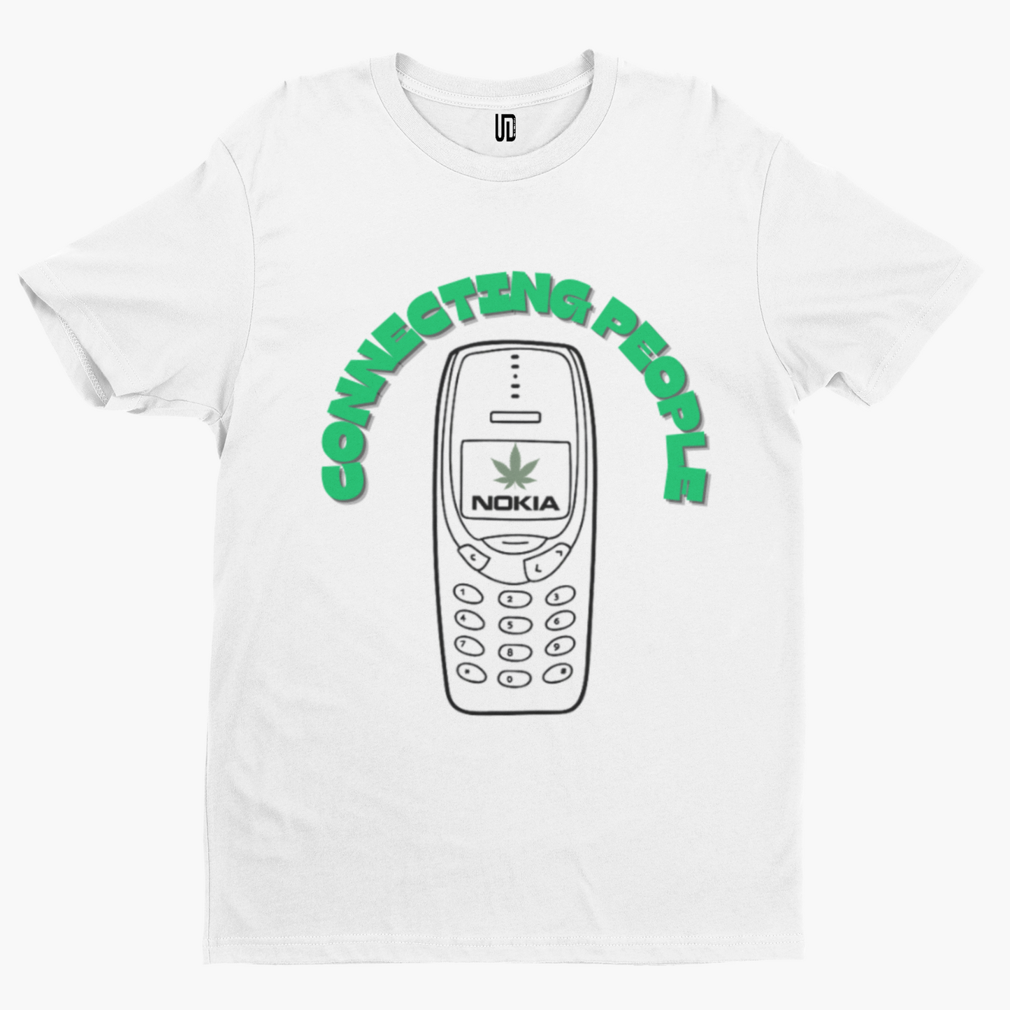 Nokia Weed T-Shirt - Retro Trippy Festival Rave Music Drugs Funny Pills