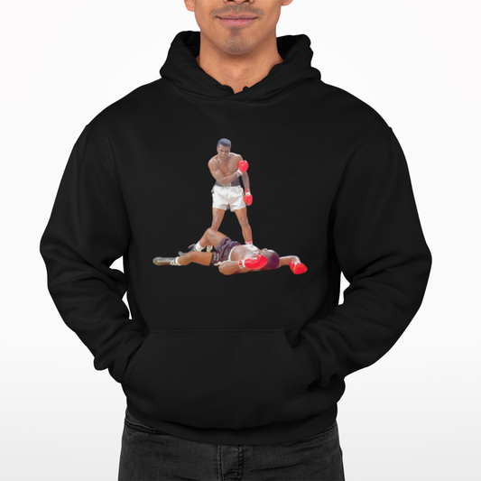 Muhammed Ali Knockout Hoodie - Cassius Clay Boxing Sport Retro Design Cool
