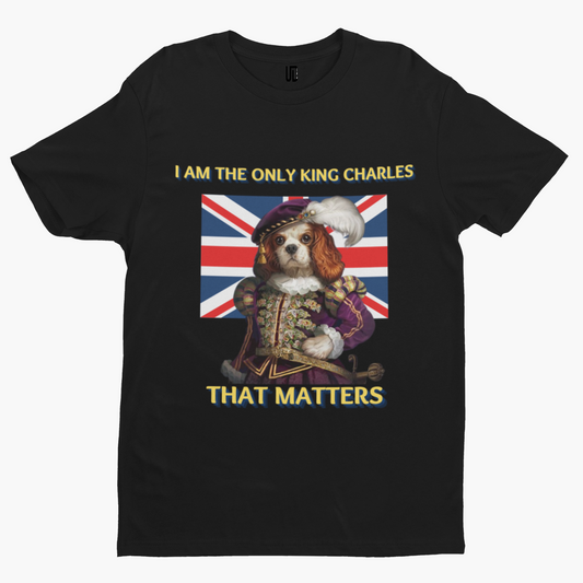 King Charles Spaniel T-Shirt - Funny King Charles Royal Union Crown