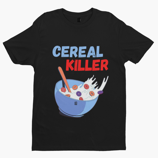 Cereal Killer T-Shirt -Comedy Funny Gift Film Movie TV Novelty Adult