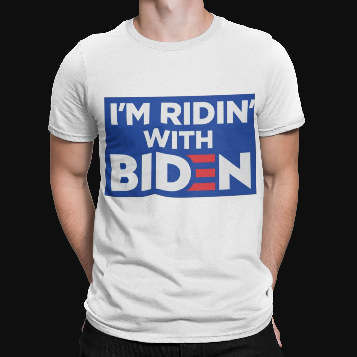 Ridin' With Biden T-Shirt - Retro Politics USA Trump Election Funny Cool TOP TEE