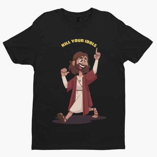 Kill Your Idols Jesus T-Shirt -Comedy Funny Gift Film Movie TV Horror Punk Rock