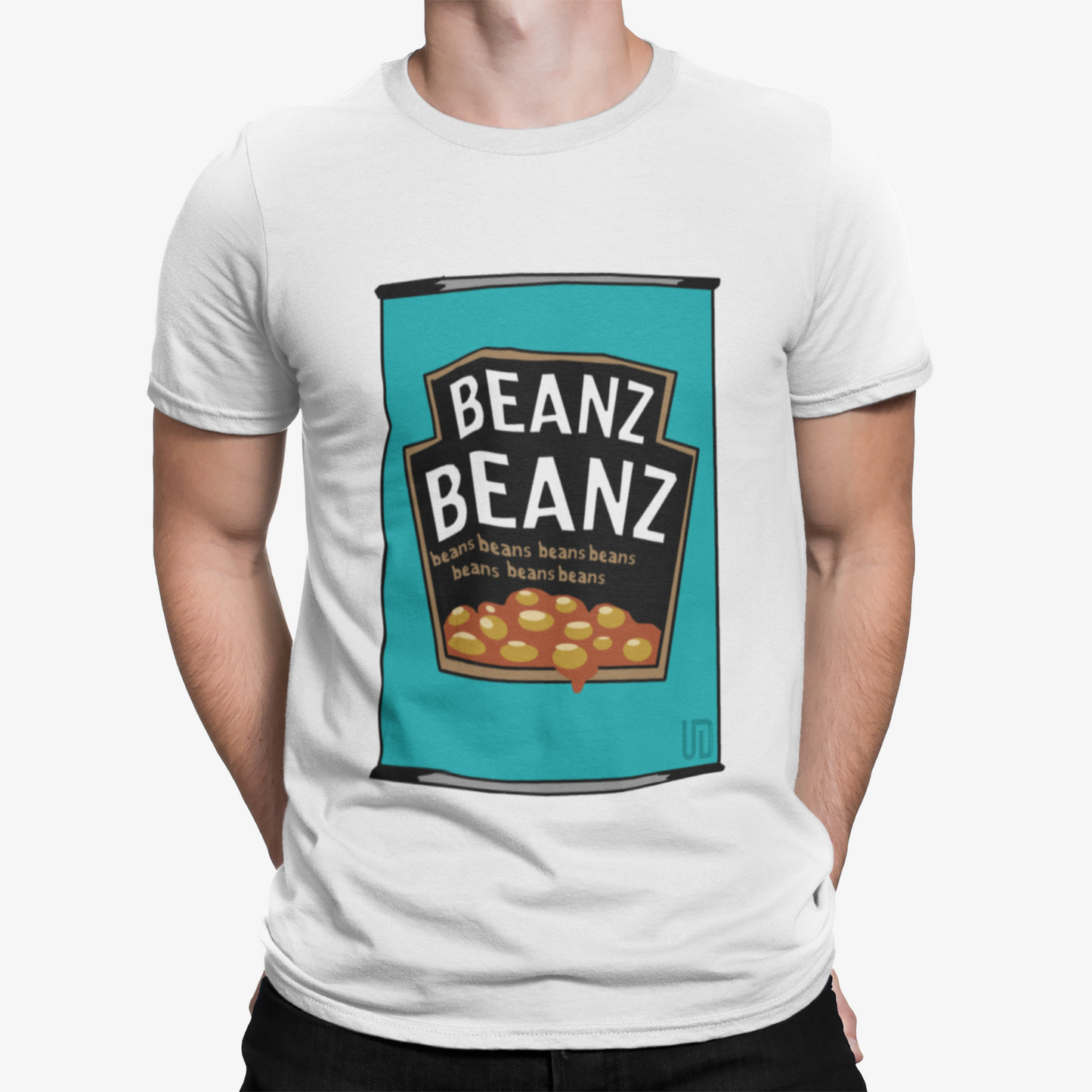 Beanz Can T-Shirt - Xmas Santa Film Funny Beer Comedy Retro UK Warhol Parody