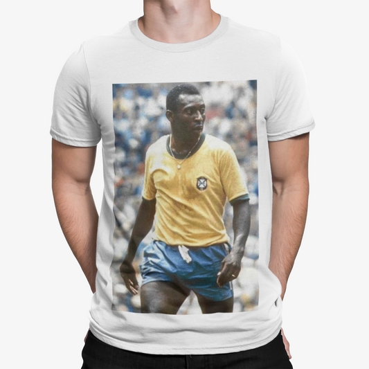 Pele Walk T-Shirt - Football Soccer Retro Vintage Classic Jersey World Cup