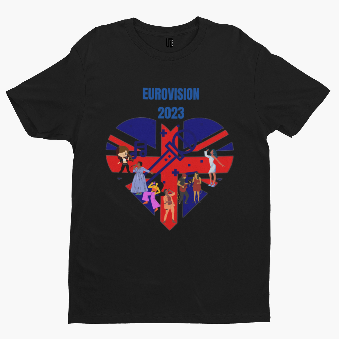 Eurovision Heart T-Shirt - Euro Contest Singers UK Liverpool Ukraine