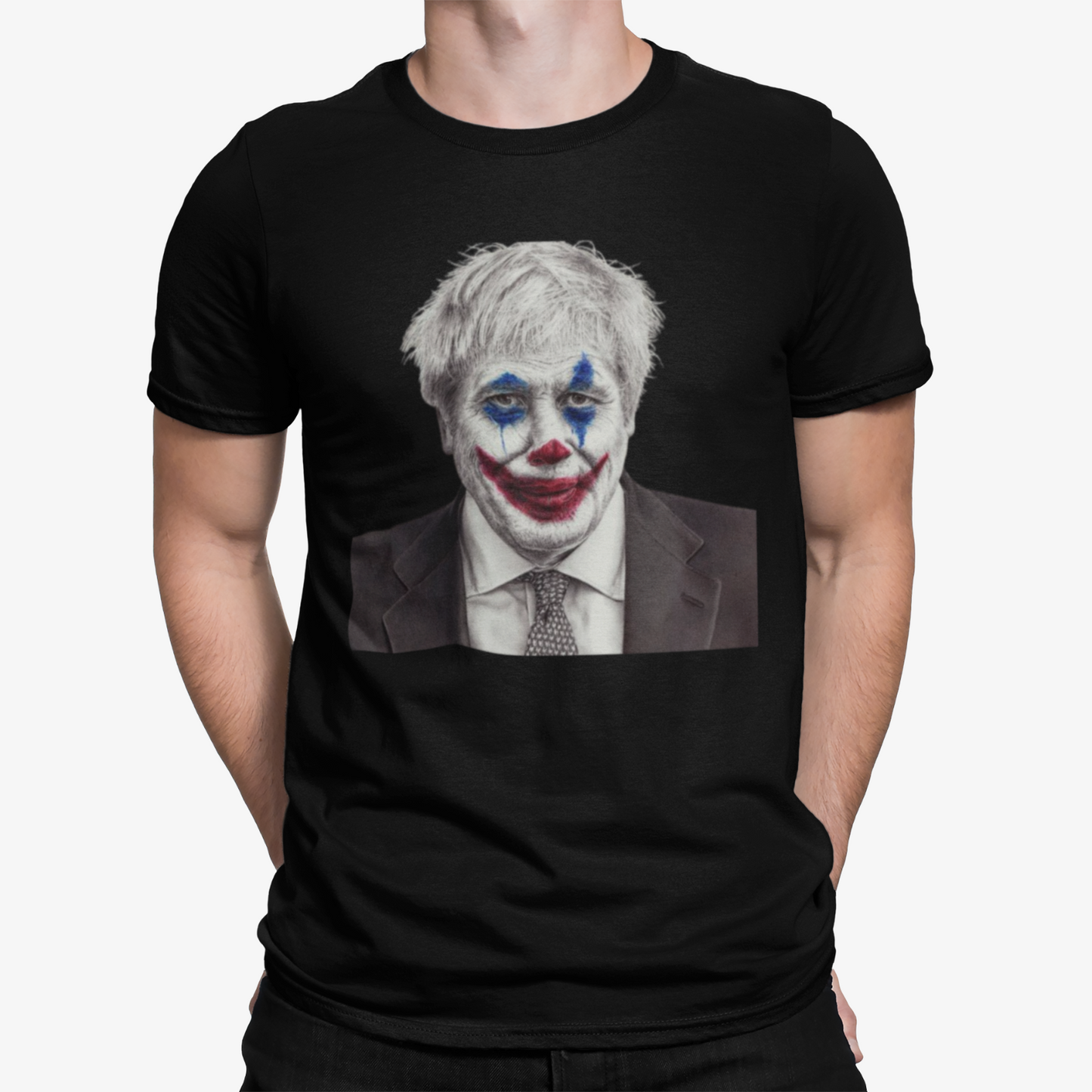 Boris Clown T-Shirt - Retro Johnson UK Politics Film TV Funny Rishi Election