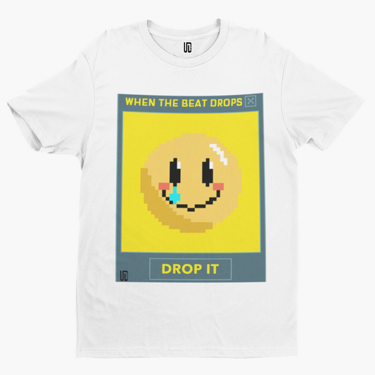 When The Beat Drops T-Shirt - Retro Trippy Festival Rave Music Drugs Funny Pills