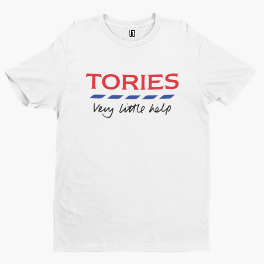 Tories Very Little Help T-Shirt - Retro Johnson UK Politics Funny Rishi Election