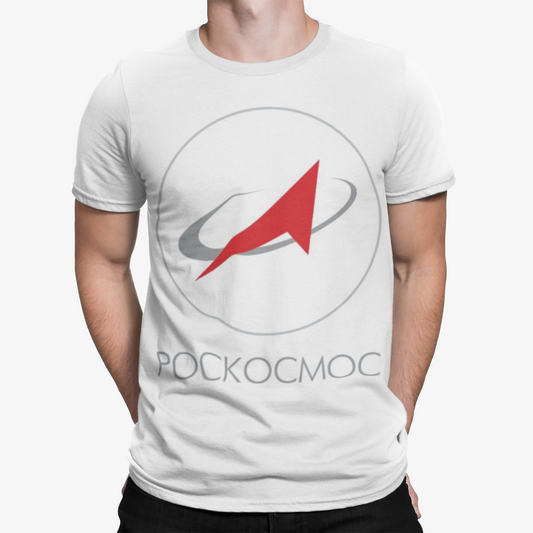 Roscosmos T-Shirt - Retro Soviet Russia Communism War Politics Pockocmoc Space