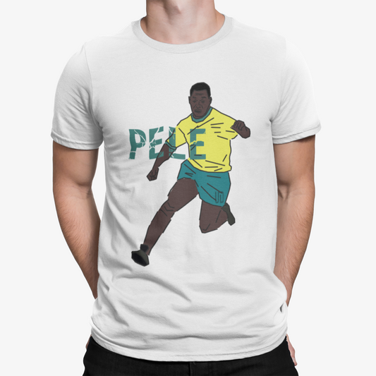 Pele Art T-Shirt - Football Soccer Retro Vintage Classic Jersey World Cup