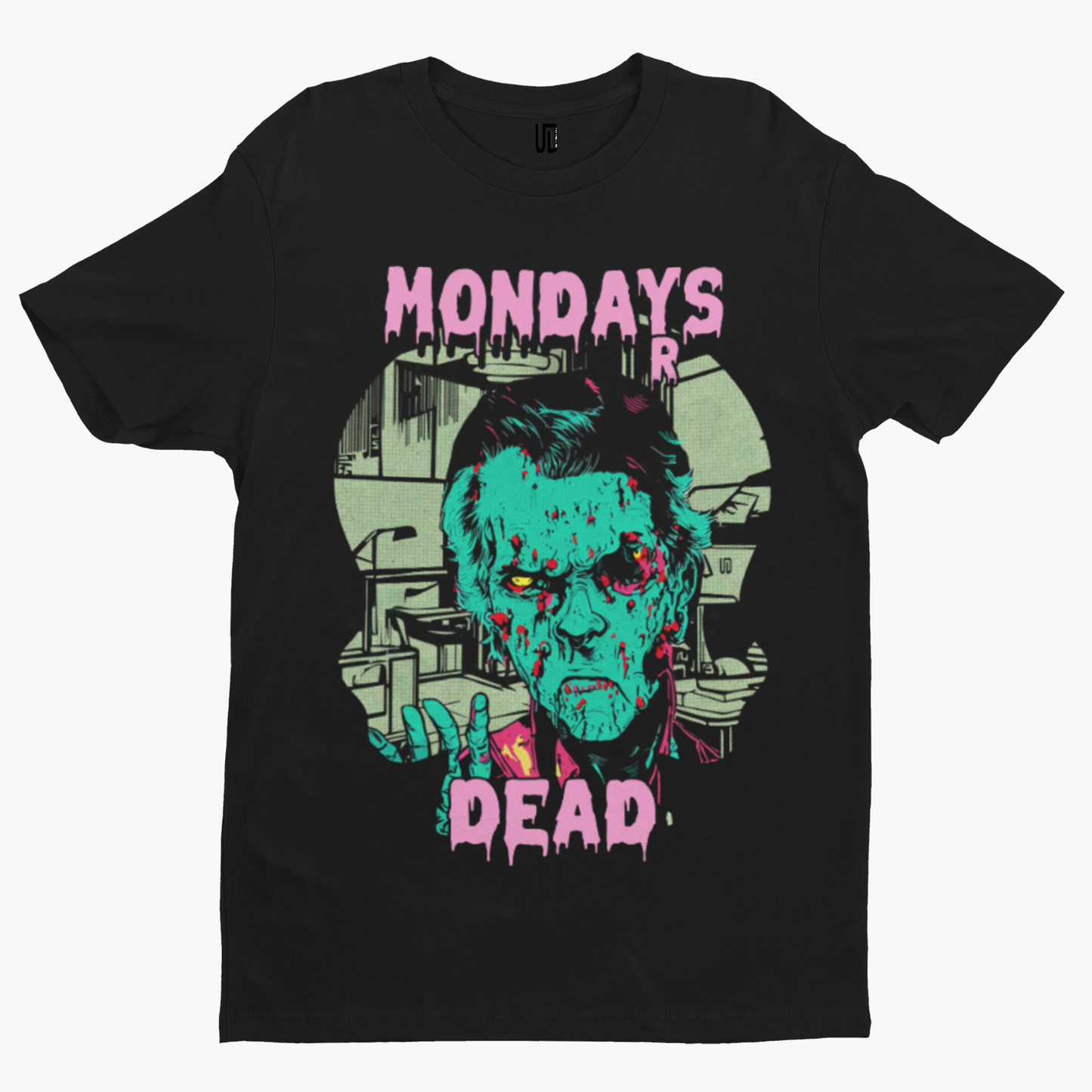 Mondays R Dead T-Shirt - Retro Film Zombie Movie 80s Cool Gift Horror Halloween