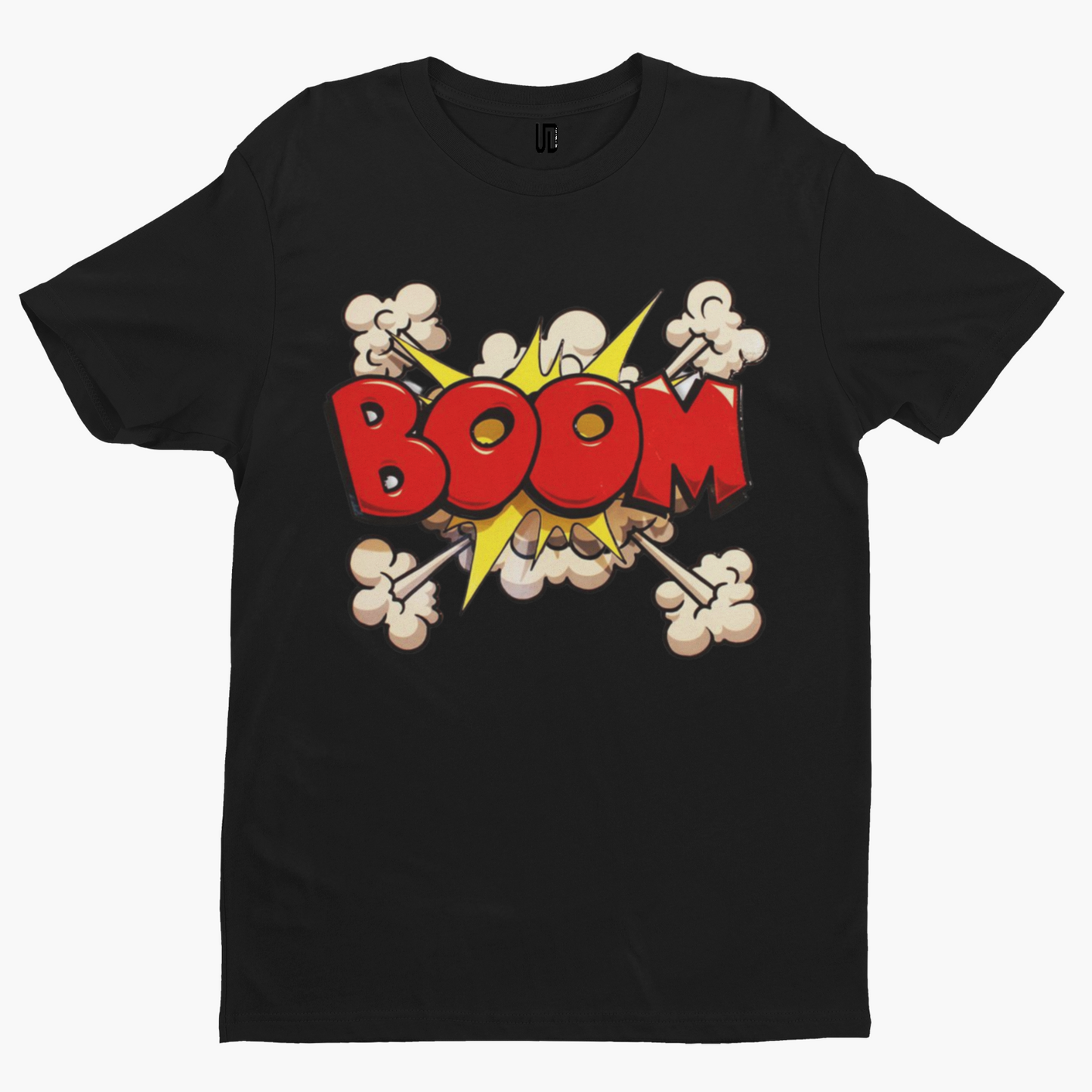 Boom T-Shirt -Comedy Funny Gift Film Movie TV Novelty Adult Cartoon Grenade