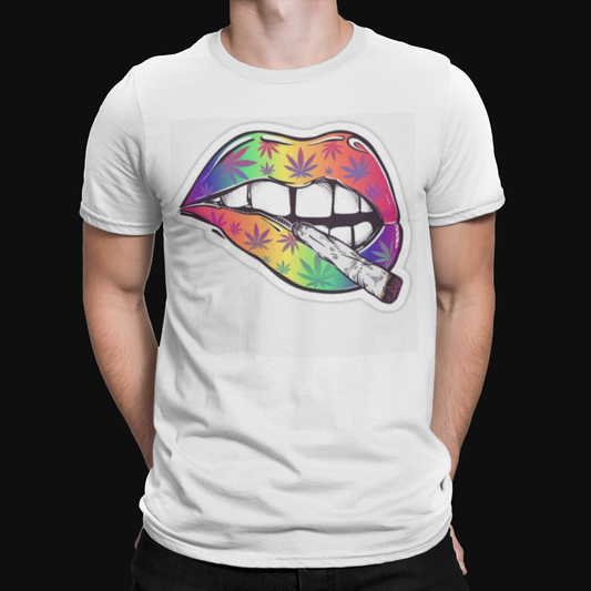 Psychedelic Lips T-Shirt - Retro - Trippy - Festival - Rave - Music -Drugs Funny