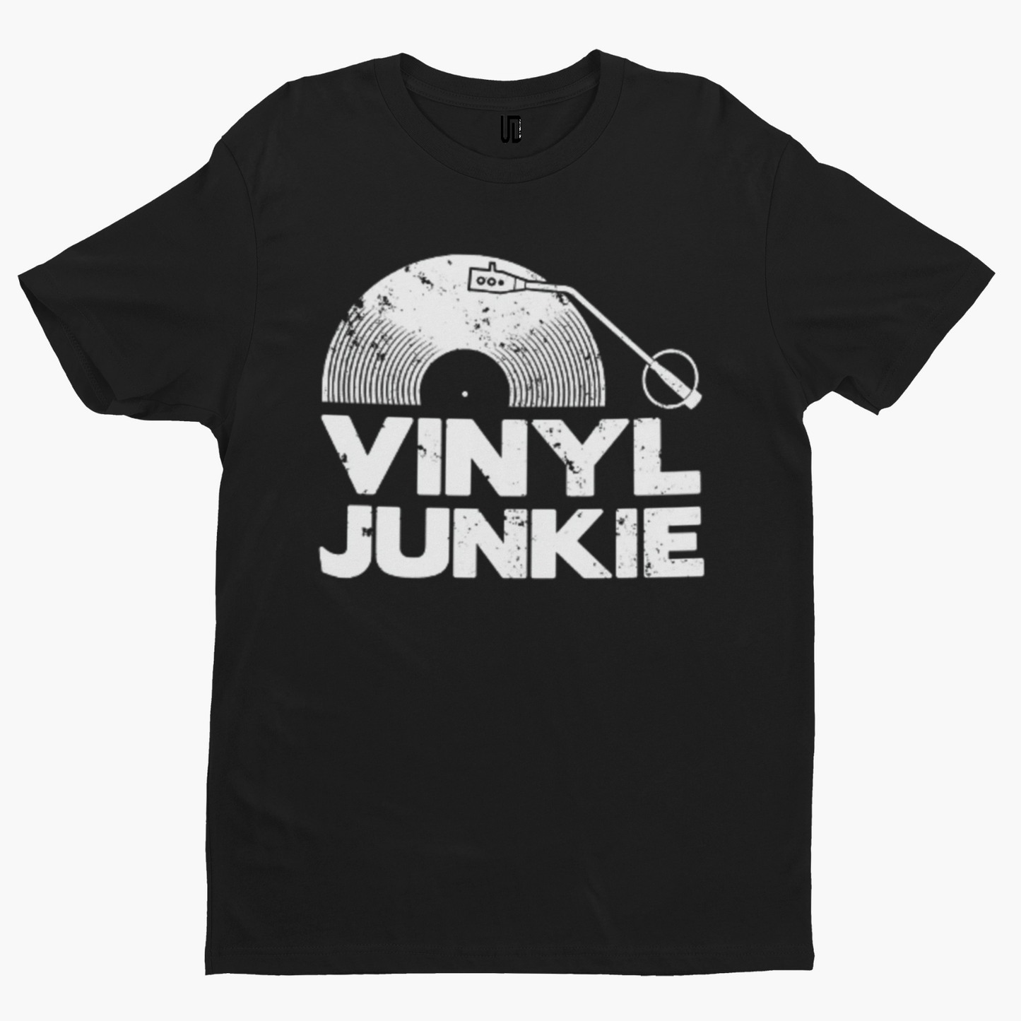 Vinyl Junkie T-Shirt - Cool Music Rebel Retro Legend Old School DJ