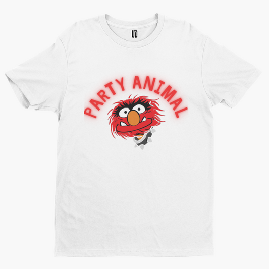 Party Animal T-Shirt -  Muppets Band Funny Retro Cool Drums Drummer Cartoon