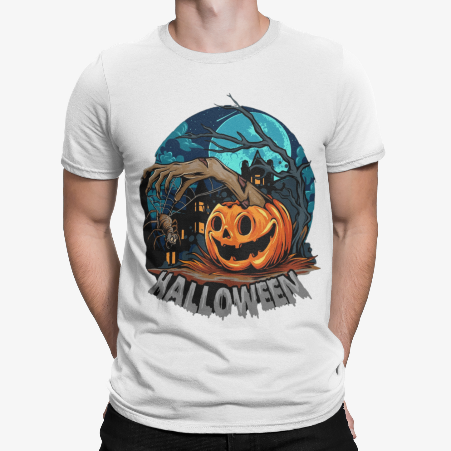 Pumpkin Halloween T-Shirt -Movie Horror Halloween Film Retro Scary