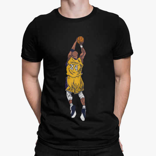 Kobe Bryant Shot T-Shirt - Basketball - USA - Sport - Legend - America - Mamba